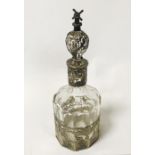 DUTCH & SILVER & GLASS DECANTER