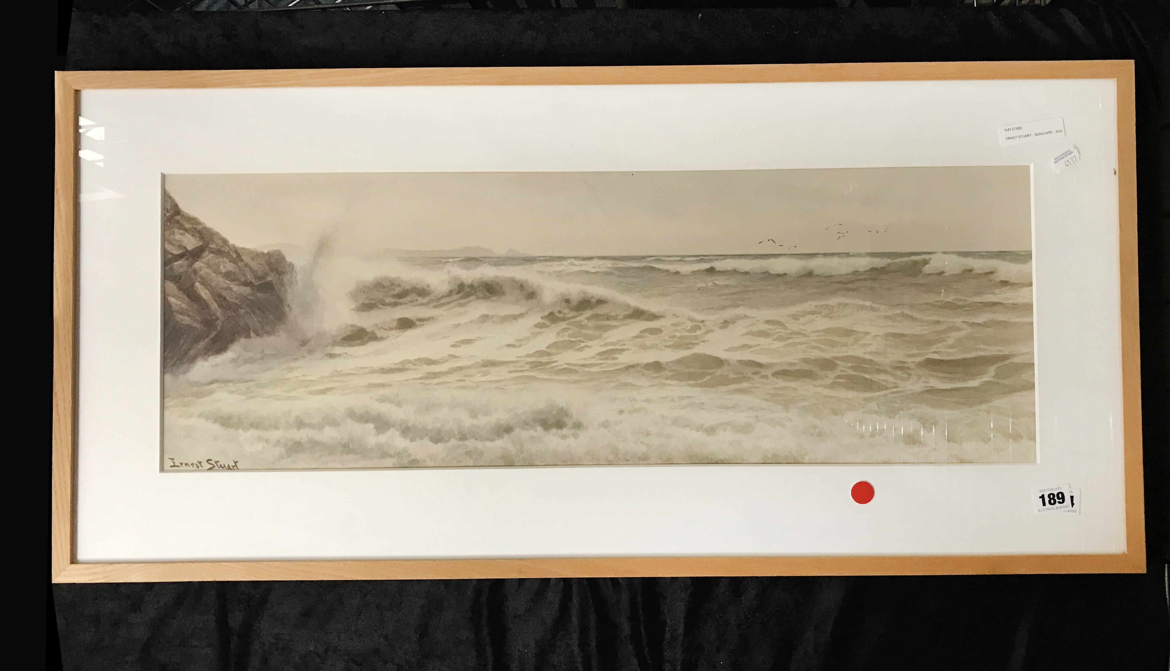 ERNST STUART - SEASCAPE - SIGNED