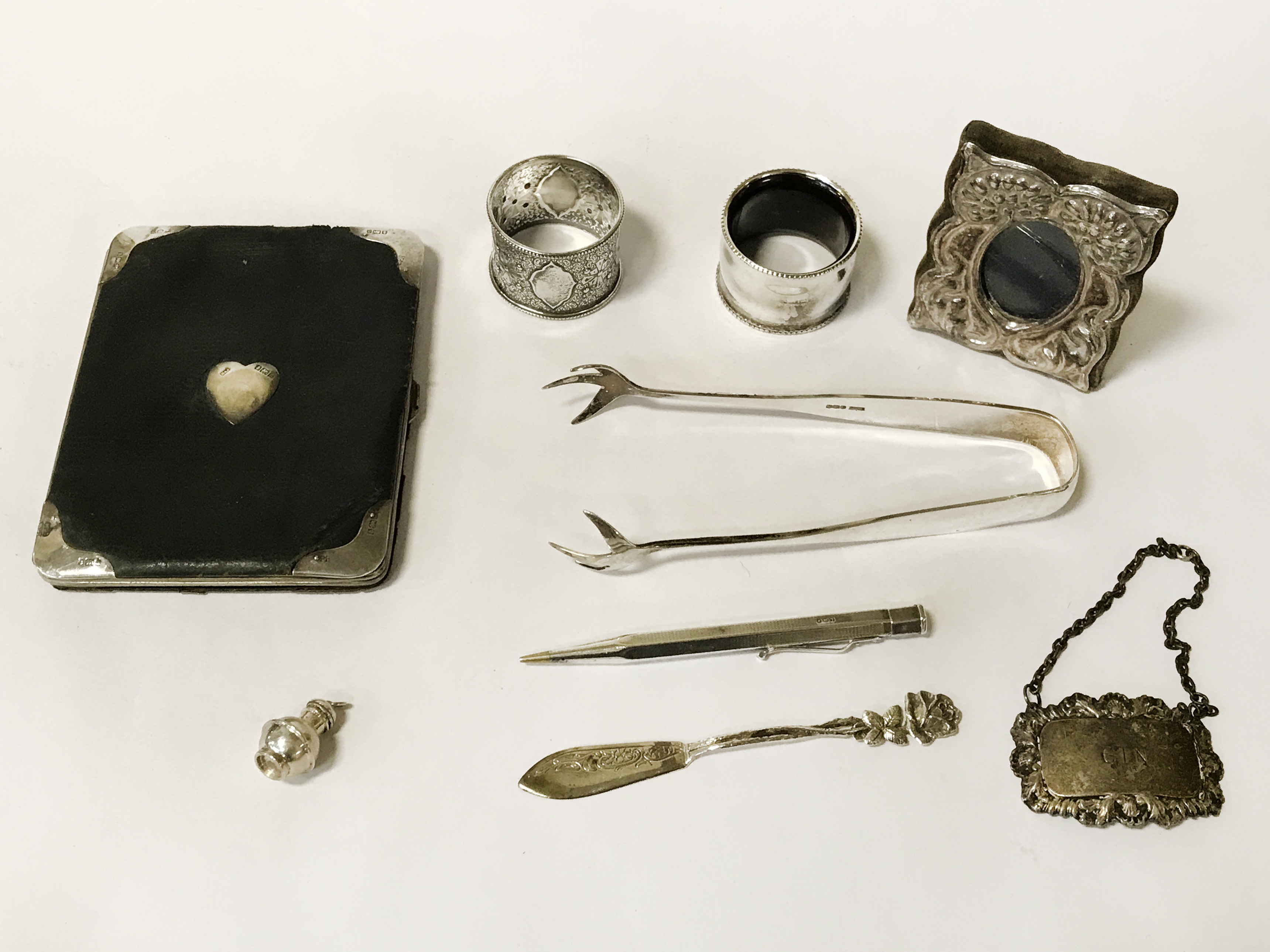 COLLECTION OF SILVER ITEMS