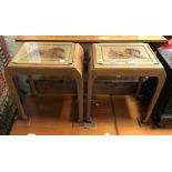 PAIR OF CHINESE SIDE TABLES