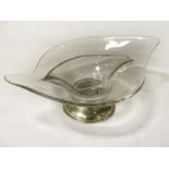 STERLING SILVER & GLASS BOWL