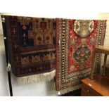 TWO ANTIQUE RUGS