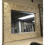 MOTHER OF PEARL FRAMED MIRROR