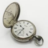 HM SILVER POCKET WATCH - MILITARY