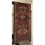 NORTH WEST PERSIAN HERIZ RUNNER 343CM X 76CM