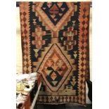 SOUTH WEST PERSIAN QASHQAI KILIM 400CM X 150CM