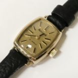 9CT GOLD ACCURIST WATCH - 10 MM (FACE ONLY)