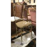 BRASS SIDE CHAIR