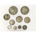 MIXED WORLD SILVER COINS