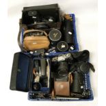 4 CAMERAS INCL. EUMIG, QUARZ PLUS A QTY OF LENSES