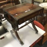 VICTORIAN INLAID SIDE TABLE