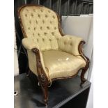 VICTORIAN BUTTON BACK CHAIR