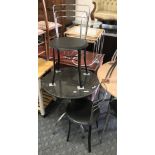 GRANITE TABLE & 2 CHAIRS
