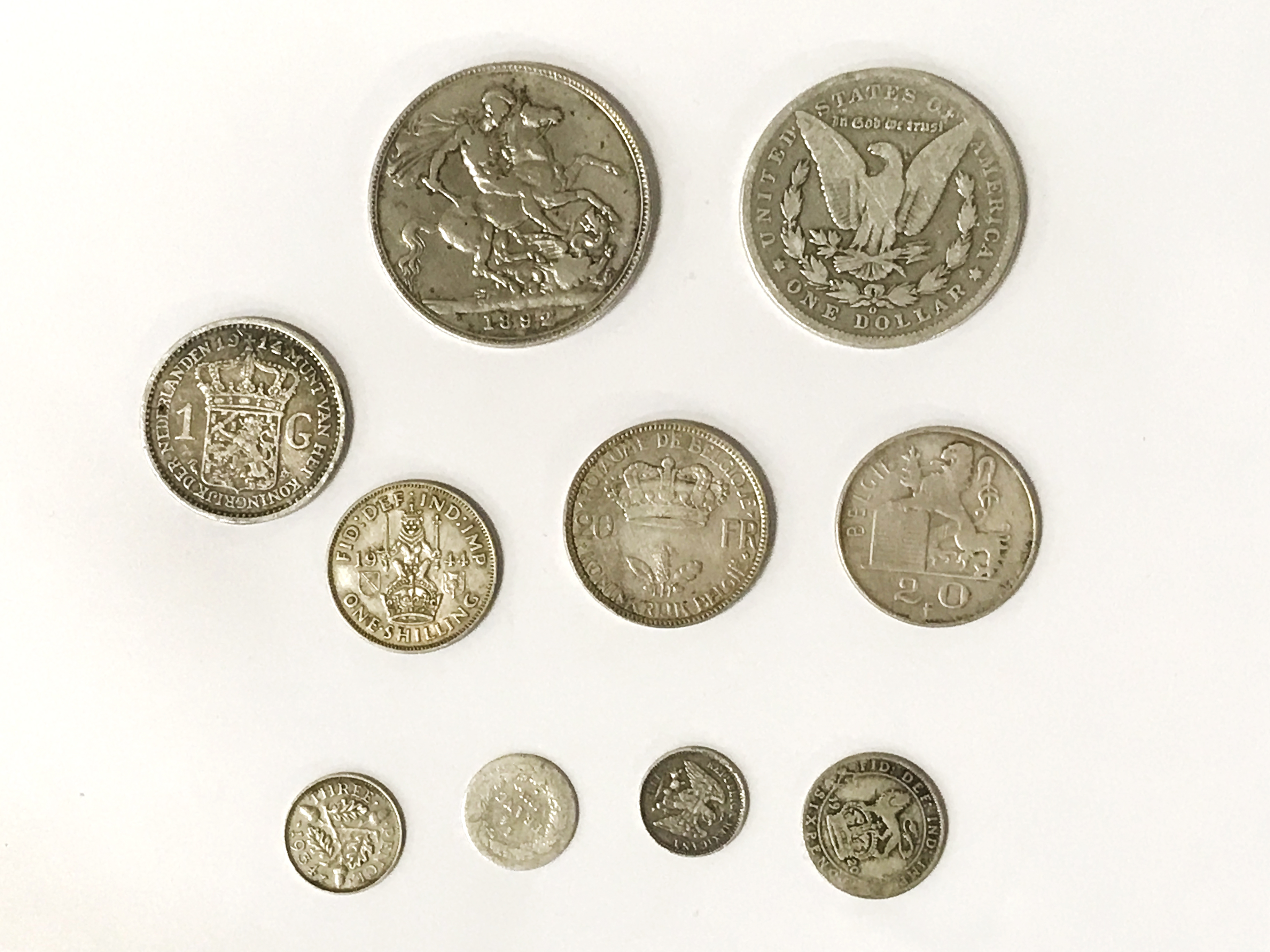 MIXED WORLD SILVER COINS - Image 2 of 2