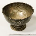 HM SILVER BOWL PRESENTED TO THE MIDLAND DAFODIL SOCIETY 1907 14.5CMS (D)