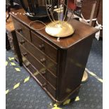 MAHOGANY CHEST OF DRAWERS