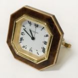 CARTIER TRAVEL CLOCK 75MM SQ