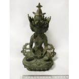 BRONZE MULTI FACE BUDDHA 23CMS (H)