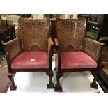 PAIR OF BERGERE CHAIRS