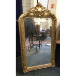 GILT WOOD MIRROR