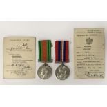 TWO WW2 MEDALS AWARDED TO POLISH ARMY MEN