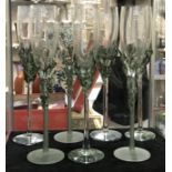 7 TAMAIAN FLUTED GLASSES