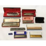 COLLECTION OF HARMONICAS - 4 HOHNER