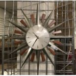 METAMEC SUNBURST CLOCK