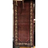 NORTH WEST PERSIAN MALAYER RUNNER 360CM X 80CM