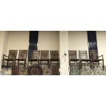 8 LADDERBACK CHAIRS IN GOOD CONDITION