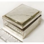 SILVER CIGARETTE BOX 10CMS X 9CMS X5CMS