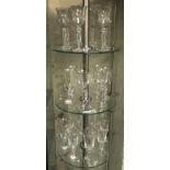 LARGE COLLECTION OF 22 WATERFORD ETCHED GLASSES