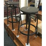 PAIR OF REVOLVING STOOLS