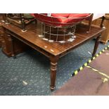 CAMPAIGN EXTENDING TABLE WITH FITTED DRAWERS - NEEDS LEAF