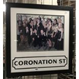 SIGNED FRAMED CORONATION STREET PICTURE 2003