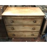 VICTORIAN 3 DRAWER CHEST