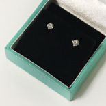 18CT YELLOW GOLD DIAMOND EARRINGS APPX WEIGHT 0.3CT