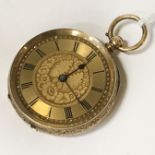 14CT GOLD FOB WATCH