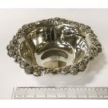 HM SILVER STRAWBERRY BOWL - 25CMS (D) 542 GRAMS