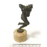 BRONZE COURT JESTER FIGURE ON BASE - 11CMS HIGH