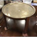 BRASS TOP TABLE