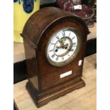 WALNUT MANTLE CLOCK