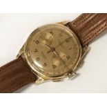 18CT GOLD CHRONOGRAPH SUISSE WATCH