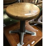 CAST IRON SEWING MACHINE STOOL