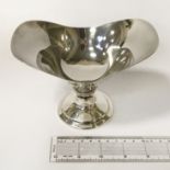 HM SILVER SHAPED BOWL 16CMS (L)