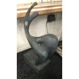 BRONZE ABSTRACT SCULPTURE - 48CMS (H)