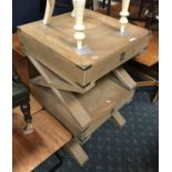 PAIR OF SIDE TABLES WITH DRAWER