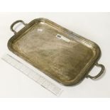 EARLY SILVER-PLATED TRAY