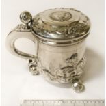 HM SWEDISH SILVER STEIN - 20CMS 1054 GRAMS