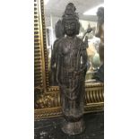 EARLY BRONZE BUDDHA 33CMS (H)